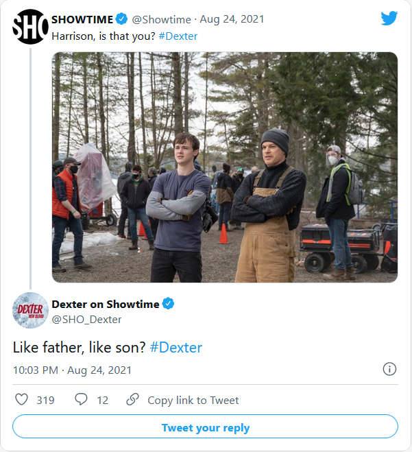 Появилось свежее фото со съёмок продолжения «Декстера» с главным героем и его сыном